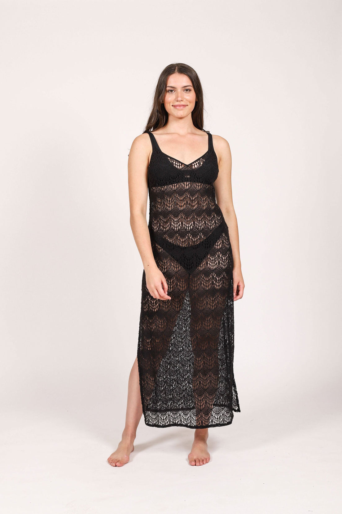 Slit sheer mesh dress, Koy Resort, Shop the beach dresses for women