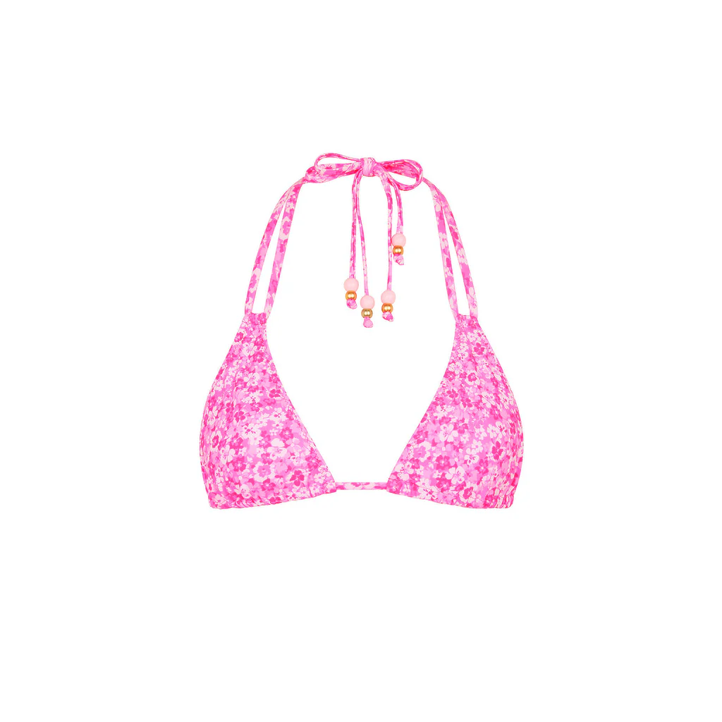 Kulani Kinis: Berry Burst Halter Bralette Bikini Top