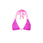 Kulani Kinis: Bubble Berry Halter Triangle Bikini Top