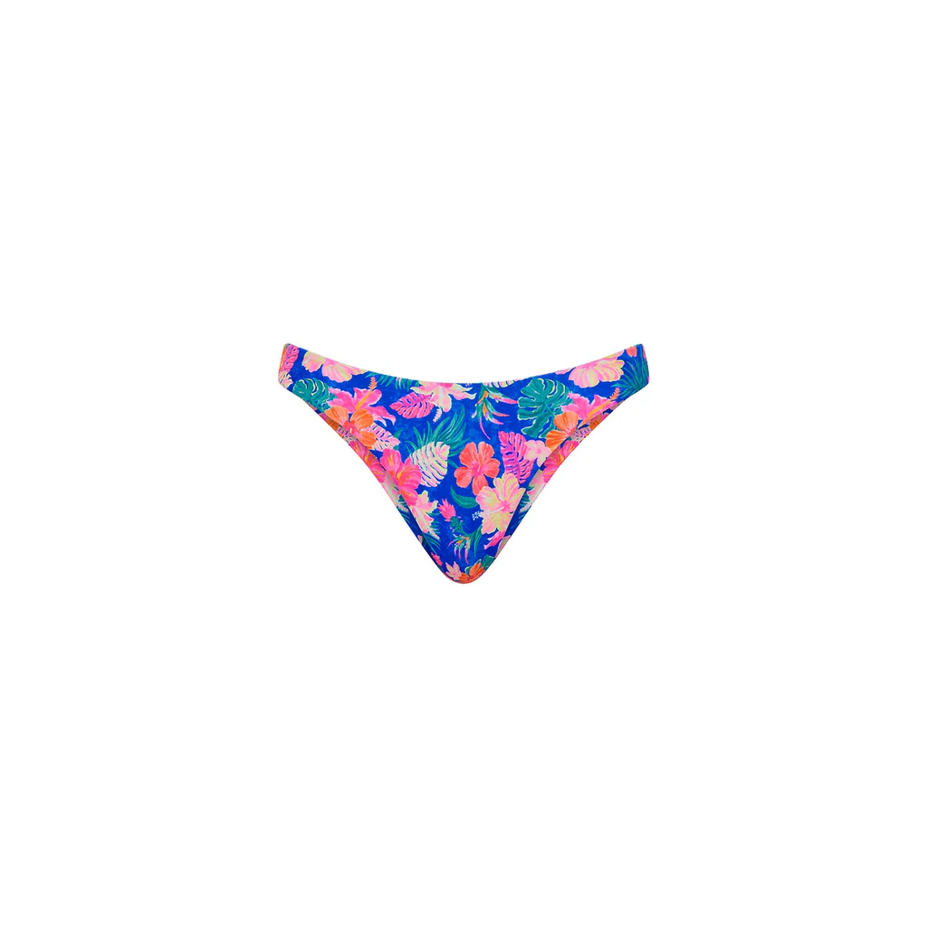 Kulani Kinis: Electric Palms Minimal Full Coverage Bikini Bottom