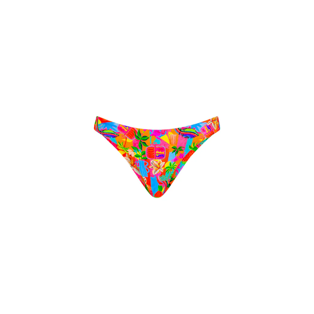 Kulani Kinis: Havana Haven Minimal Full Coverage Bikini Bottom
