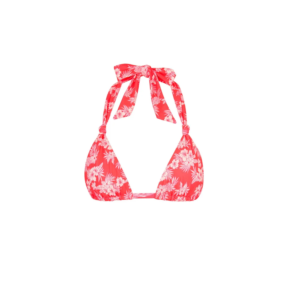 Kulani Kinis: Island Punch Soft Knot Halter Bikini Top