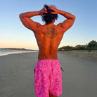 Kulani Kinis: Men's Bubble Berry Swim Trunks
