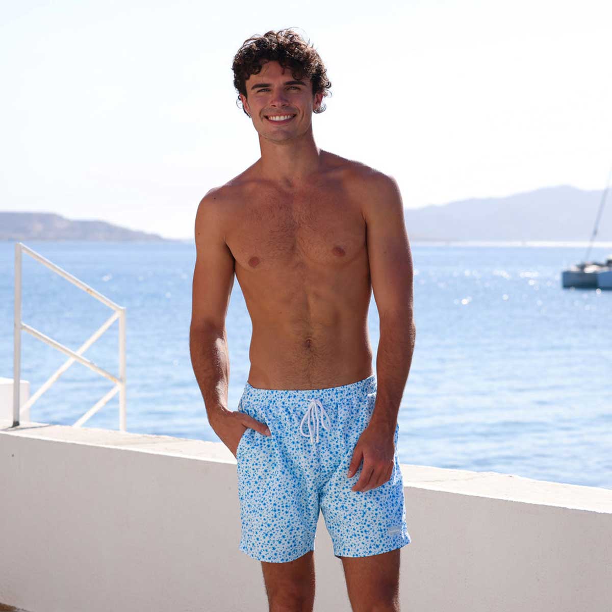 Kulani Kinis: Men's Dream Flower Swim Trunks