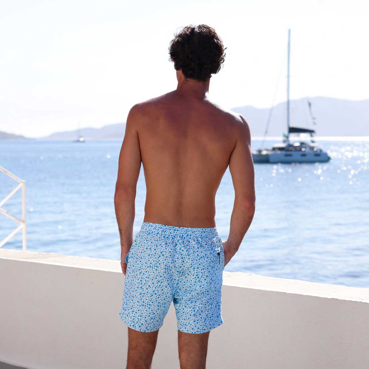 Kulani Kinis: Men's Dream Flower Swim Trunks