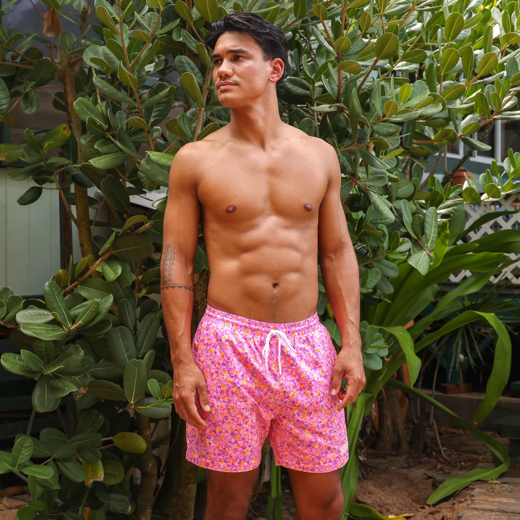 Kulani Kinis: Men's Gelato Bloom Swim Trunks
