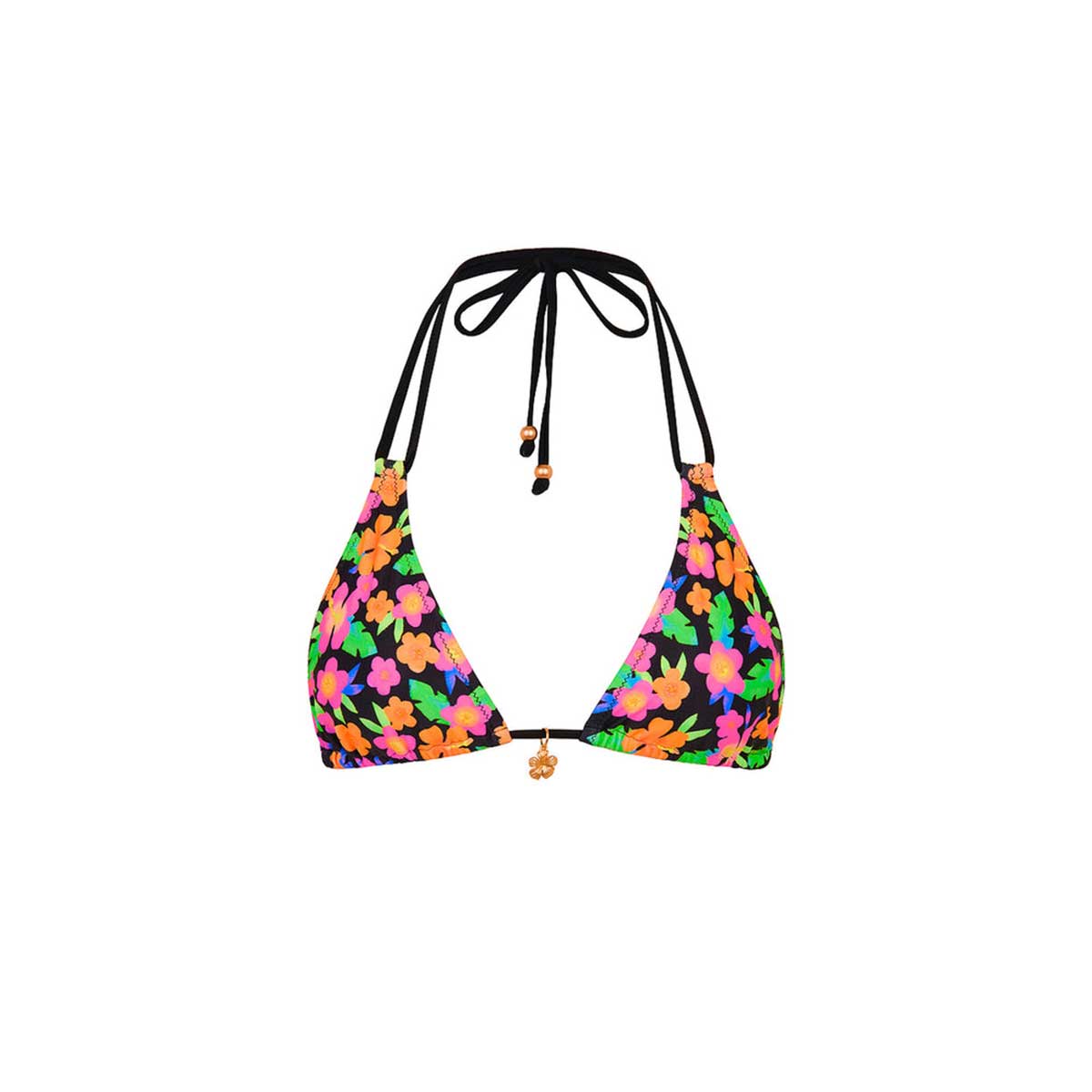 Kulani Kinis: Midnight Glow Simple Strap Halter Bikini Top