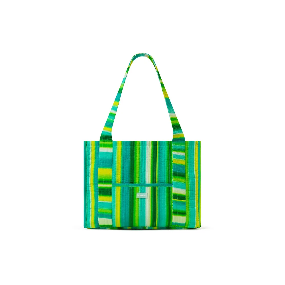 Kulani Kinis: Neon Splice Quilted Tote Bag