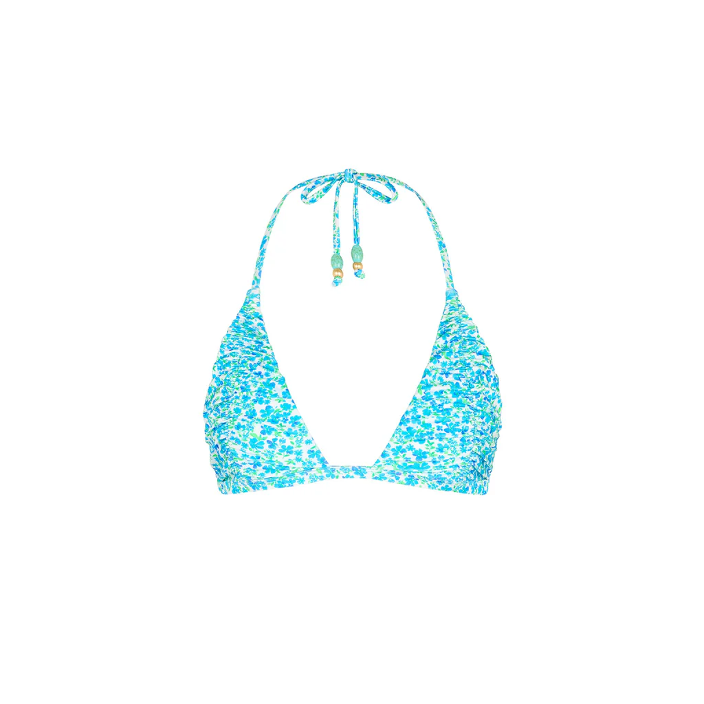 Kulani Kinis: Ocean Aura Gathered Stitch Bralette Bikini Top