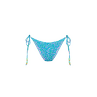 Kulani Kinis: Ocean Kisses Shirred Dipped Cheeky Tie Bikini Bottom