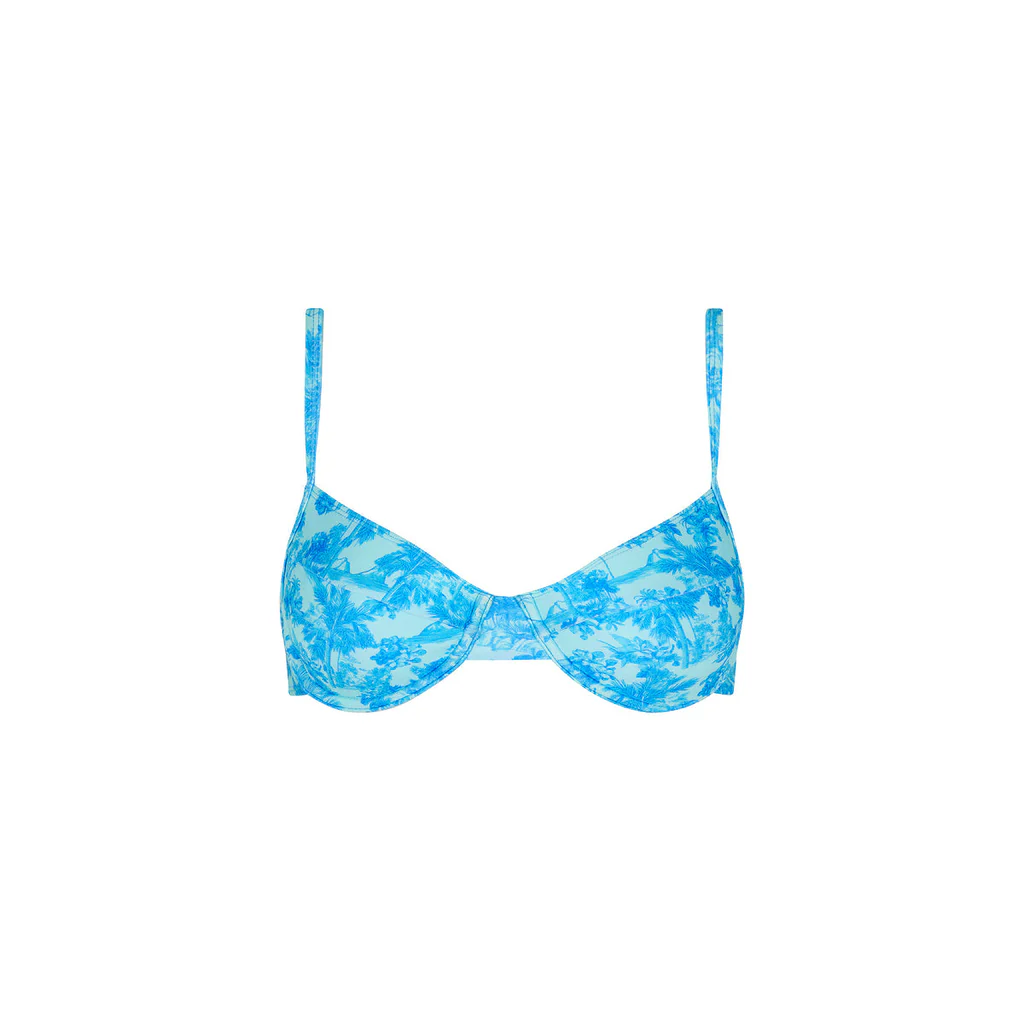 Kulani Kinis: Ocean Paradise Ditzy Underwire Bra Bikini Top
