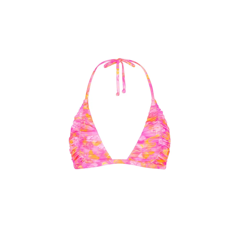 Kulani Kinis: Petal Pop Gathered Stitch Bralette Bikini Top