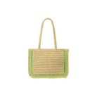 Kulani Kinis: Pine Lime Hibiscus Straw Tote Bag