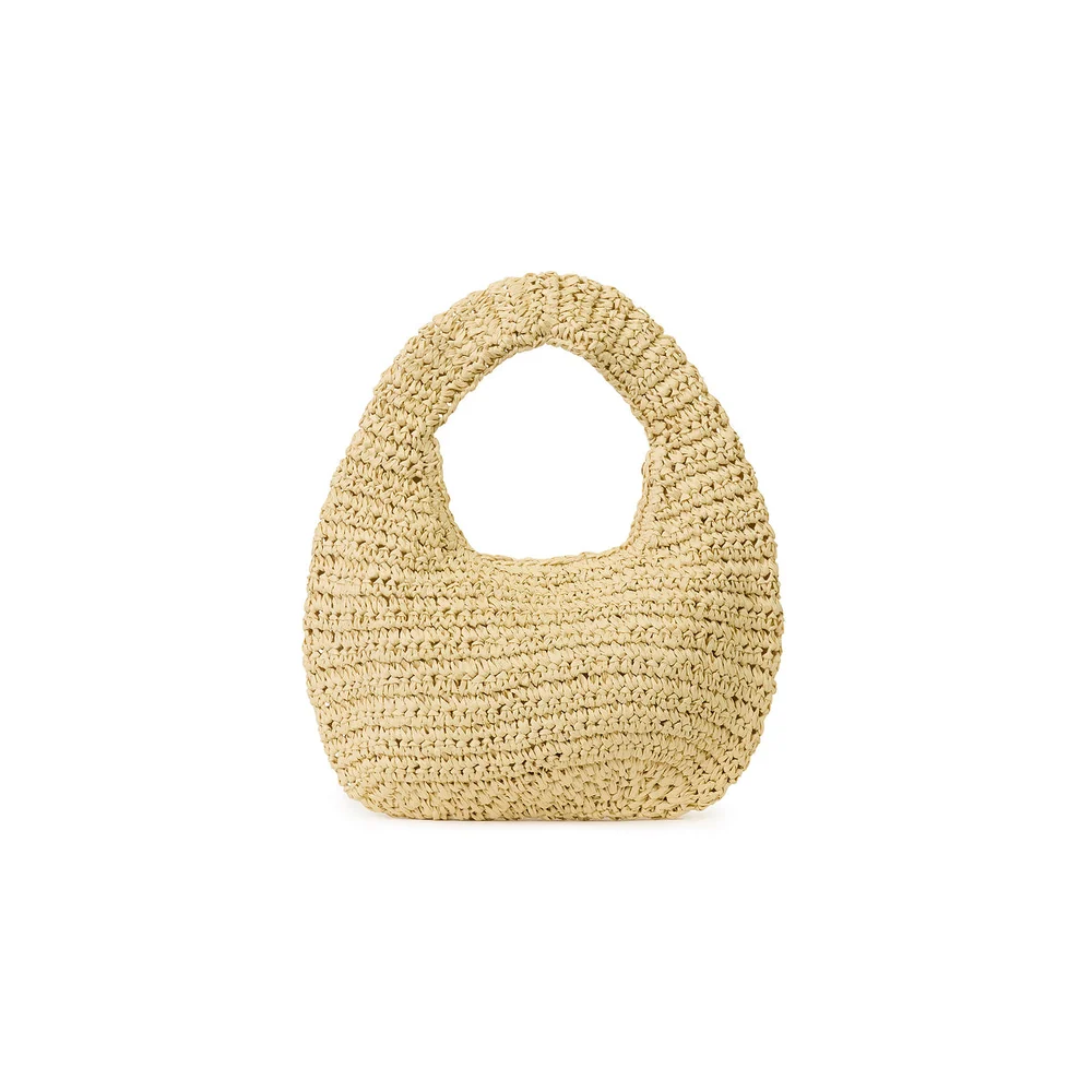 Kulani Kinis: Pine Lime Straw Mini Bag