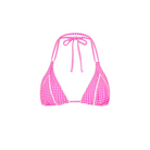 Kulani Kinis: Pink Diva Decorative Panel Halter Bikini Top
