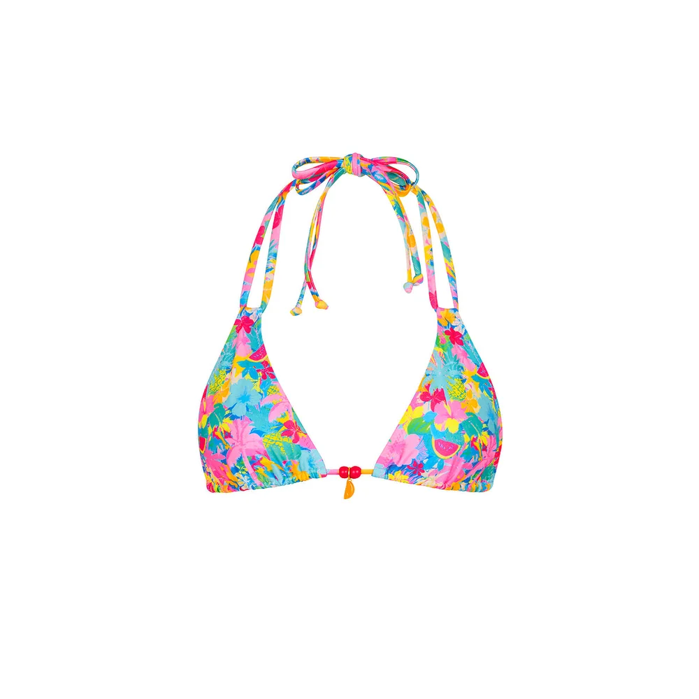Kulani Kinis: Pretty Paradise Halter Bralette Bikini Top