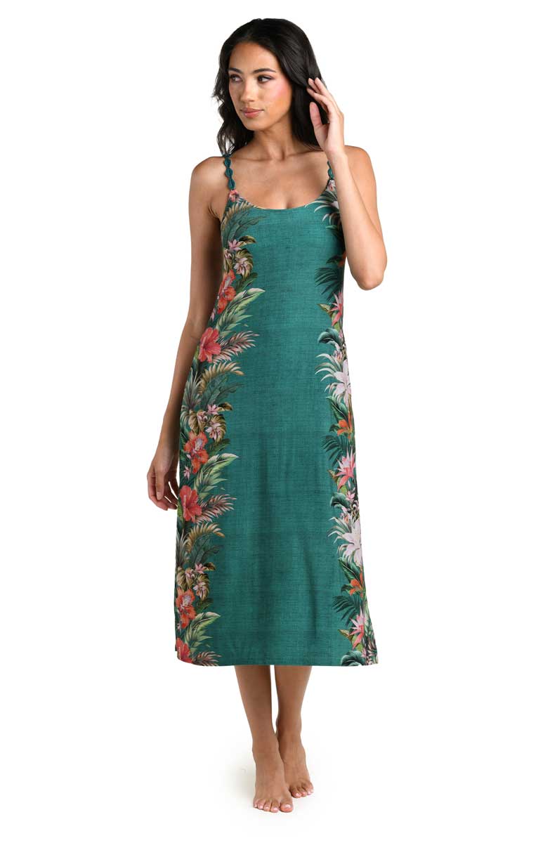 La Blanca: Courtyard Palms Midi Dress