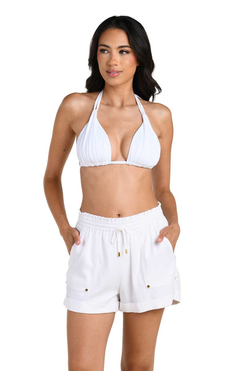 La Blanca: Delphine Coast Beach Shorts - WHITE