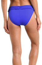 La Blanca Island Goddess Shirred Band Hipster Bottom in Cobalt, alternate view