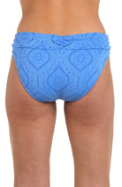 La Blanca: Mantra Medallion Ruched Band Hipster Bottom - CHAMBRAY