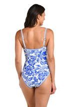 La Blanca: One Piece Botanical Brocade Lingerie Mio
