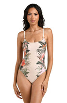 La Blanca: One Piece Courtyard Palms Lingerie