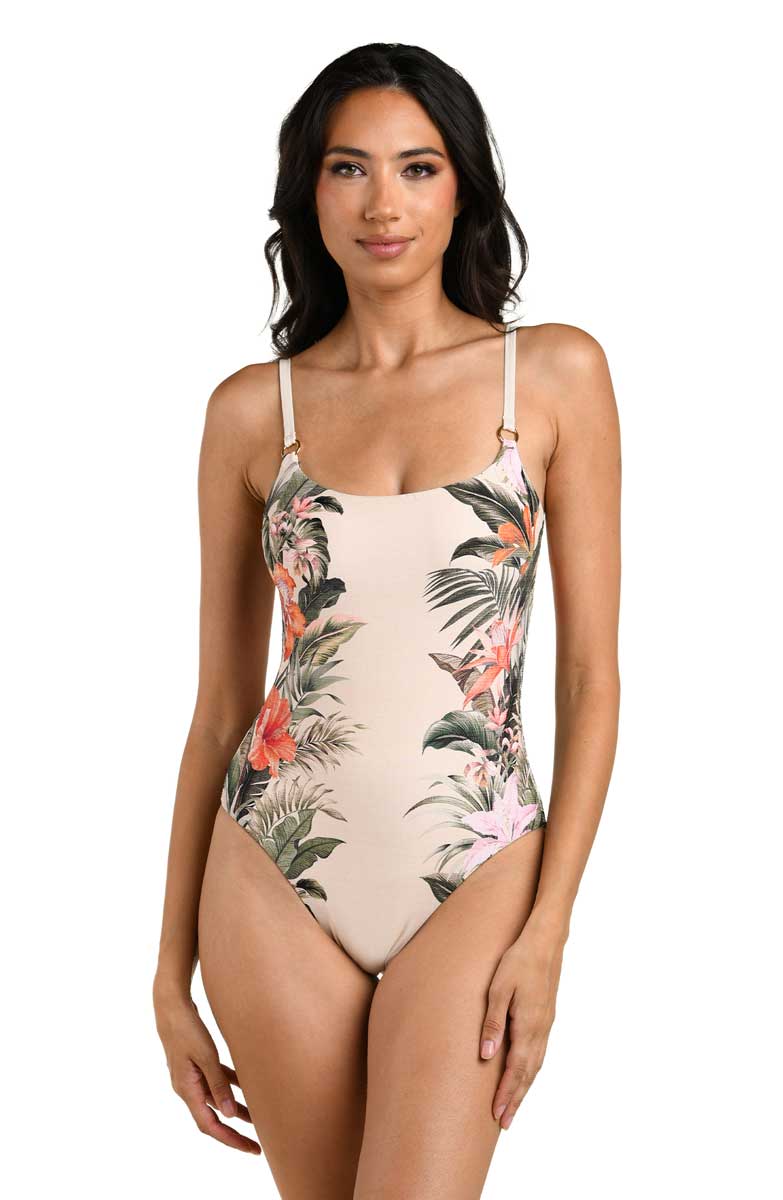 La Blanca: One Piece Courtyard Palms Lingerie