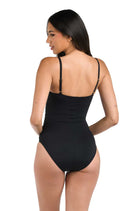 La Blanca: One Piece Island Goddess Solid Lingerie Mio - BLACK