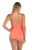 La Blanca: One Piece Island Goddess Solid Lingerie Mio - SUNSET