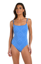 La Blanca: One Piece Mantra Medallion Lingerie Mio - CHAMBRAY