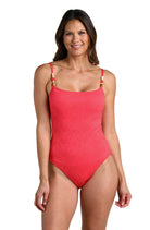La Blanca: One Piece Shellbound Lingerie Mio