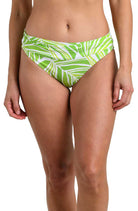 La Blanca: Serene Palm Shirred Band Hipster Bottom