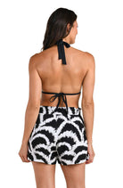 La Blanca: Woven Shadows Beach Shorts