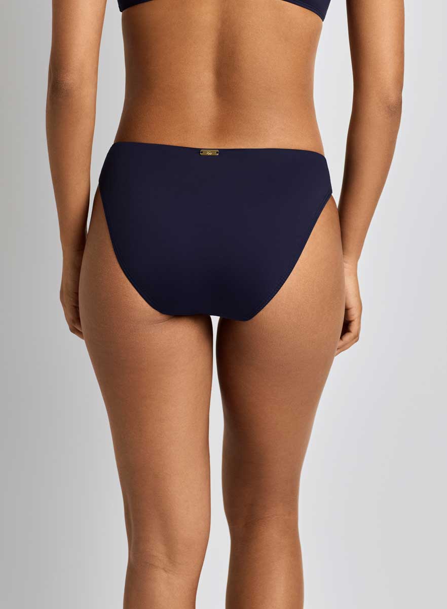 Lauren: Beach Club Solids Midrise Bikini Bottom