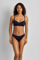 Lauren: Beach Club Solids Notch Underwire Bra Top