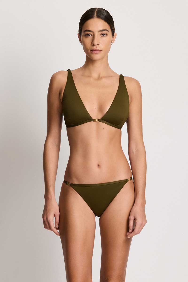 Lauren: Beach Club SolidsTall Triangle Bikini Bra Top