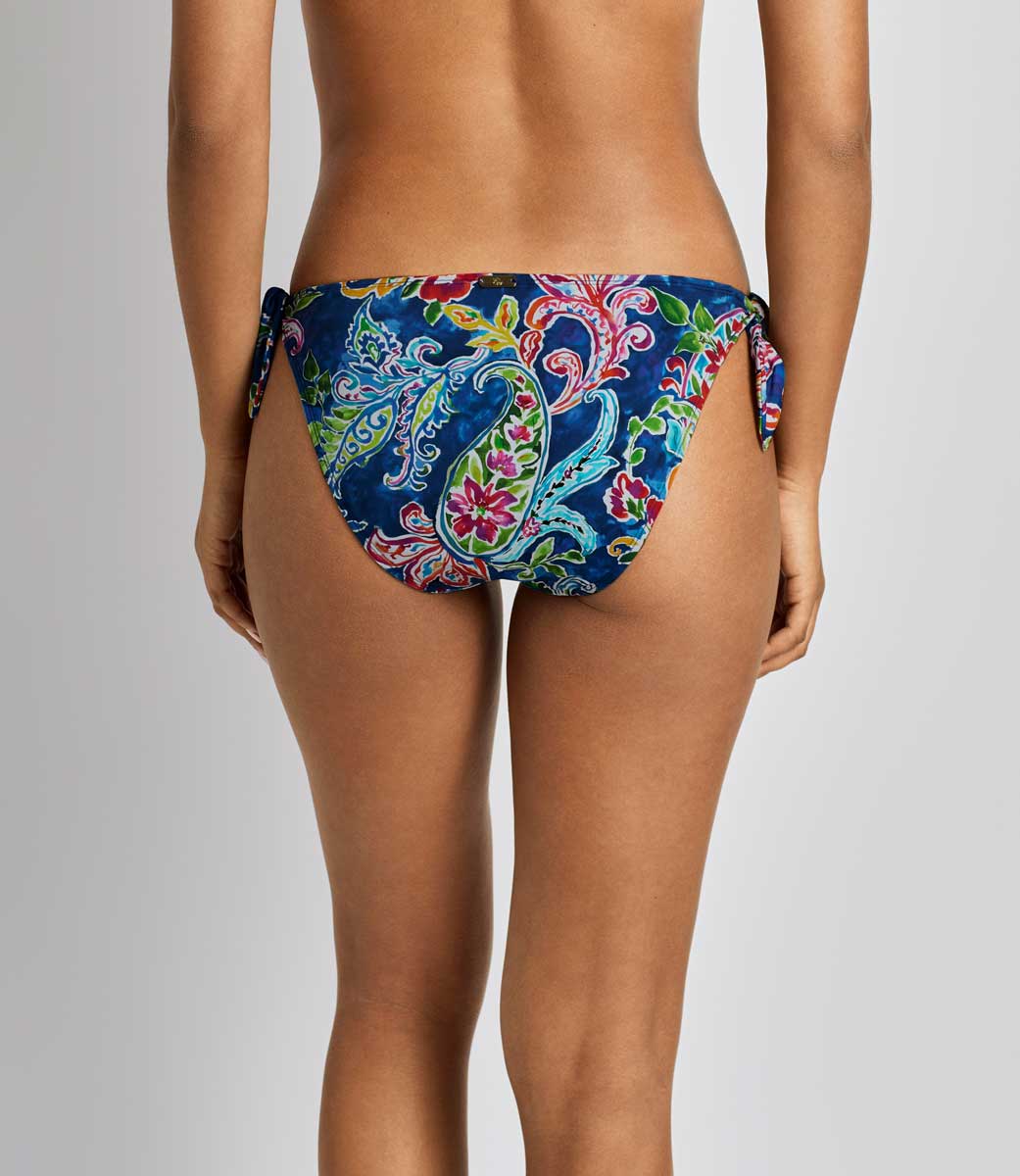 Lauren: Coastal Paisley Side Tie Scoop Hipster Bottom
