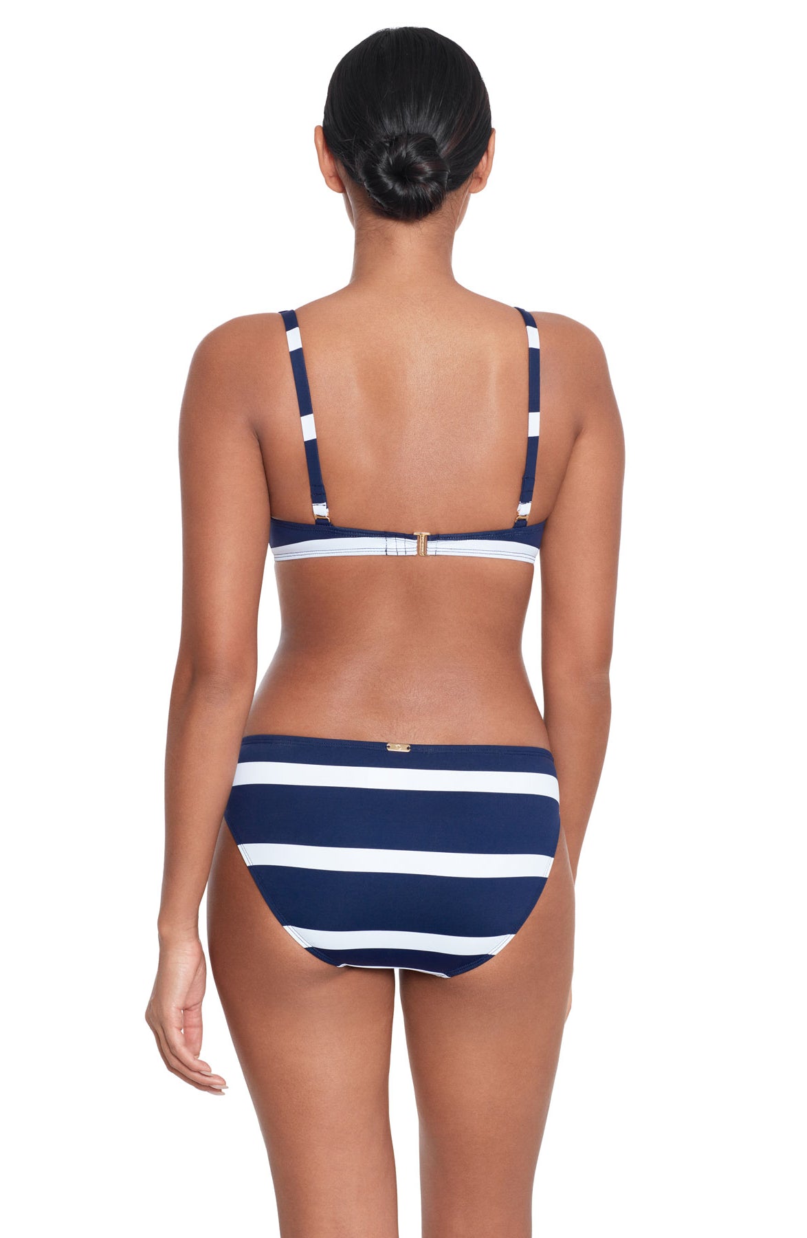 Lauren: Mariner Stripe Ring Front Bikini Top