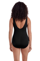 Longitude: One Piece Solitude 2.0 Long Torso Mesh Highneck Swimsuit