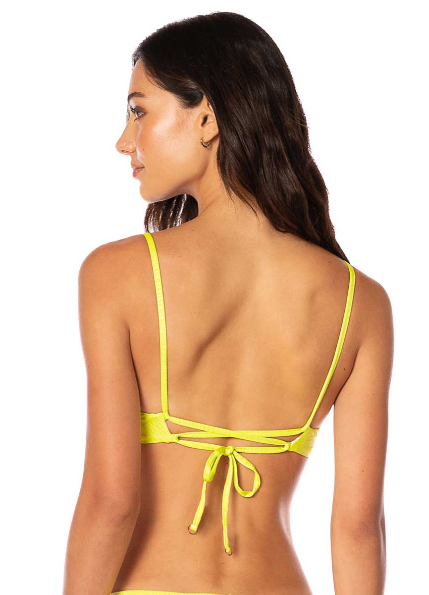 Maaji: Lime Green Archer Underwire Bikini Top