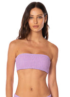 Maaji: Purple Lavender Artemis Strapless Bandeau Bikini Top