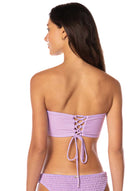 Maaji: Purple Lavender Artemis Strapless Bandeau Bikini Top