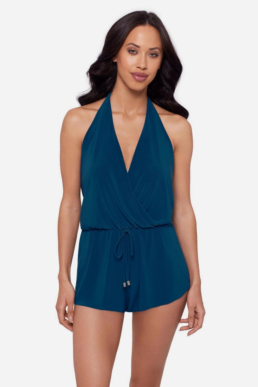 Magicsuit: One Piece Solid Bianca Halter Romper