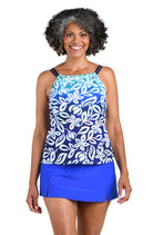 Maxine: Into Lagoon High Neck Underwire Tankini Top