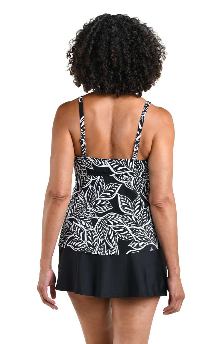 Maxine: Native Vines Bandeau Tankini Top
