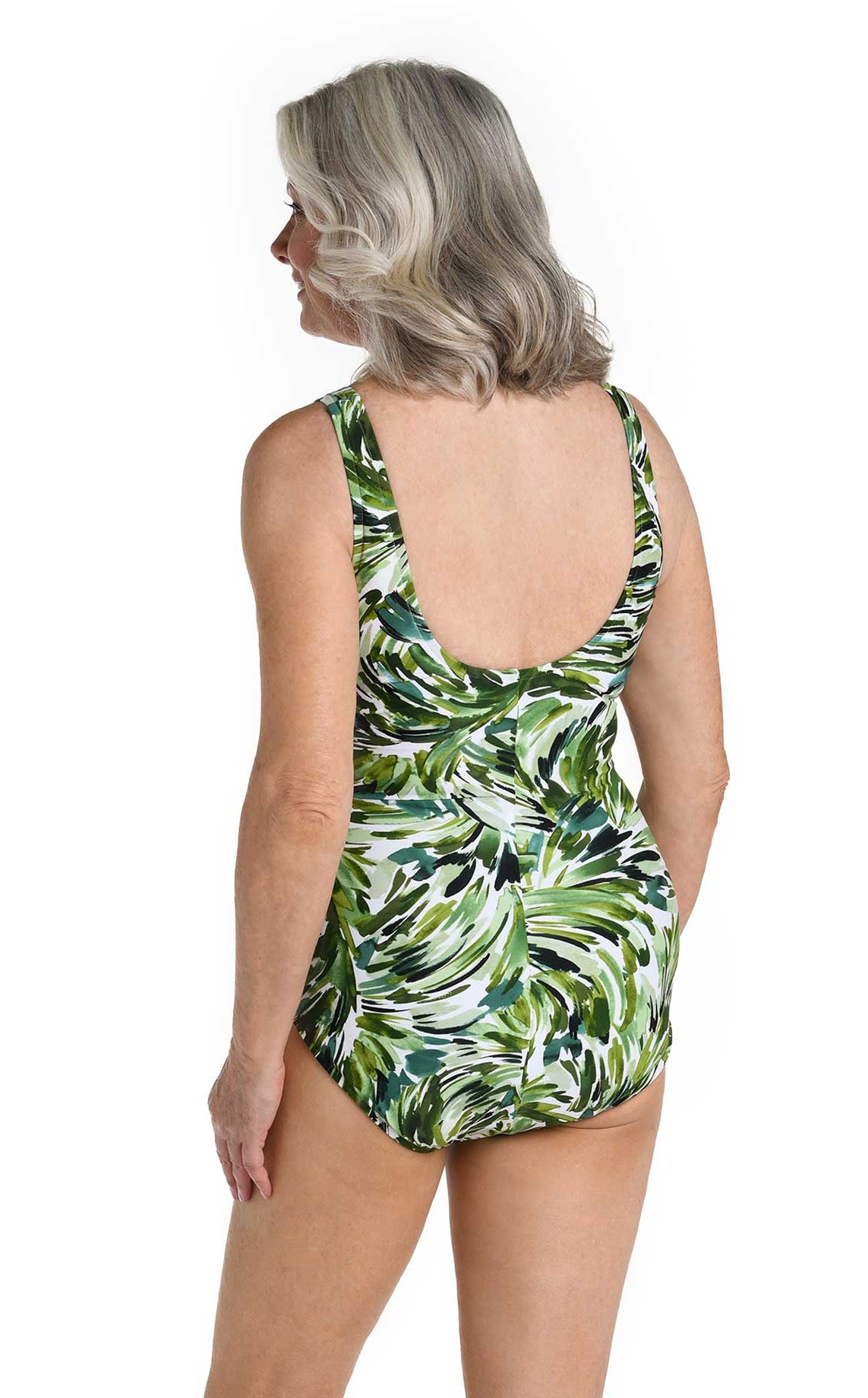 Maxine: One Piece Fronds With Flair Over The Shoulder Mio