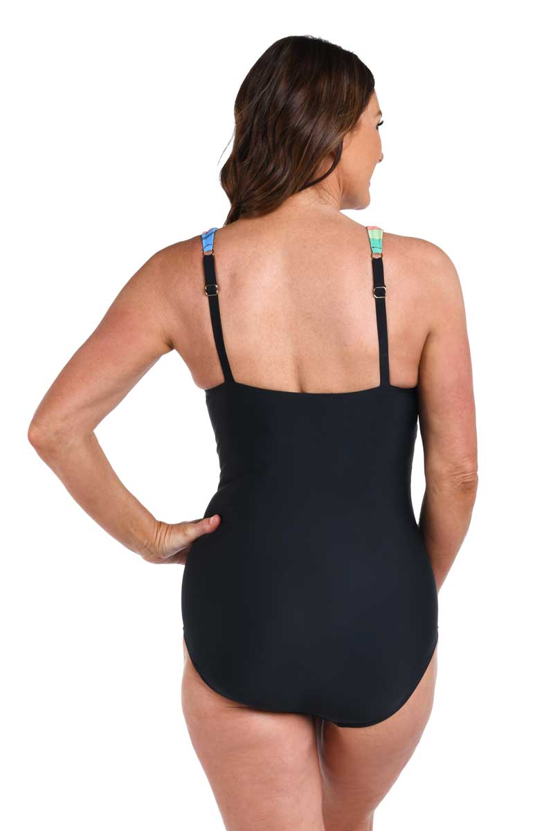 Maxine: One Piece Glowing Lotus Wrap Front Mio