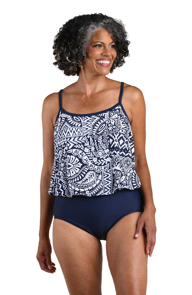 Maxine: One Piece Island Bohemia Blouson Swimsuit