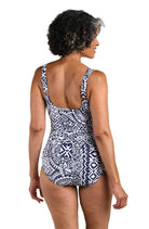 Maxine: One Piece Island Bohemia Side Shirred Maillot Swimsuit