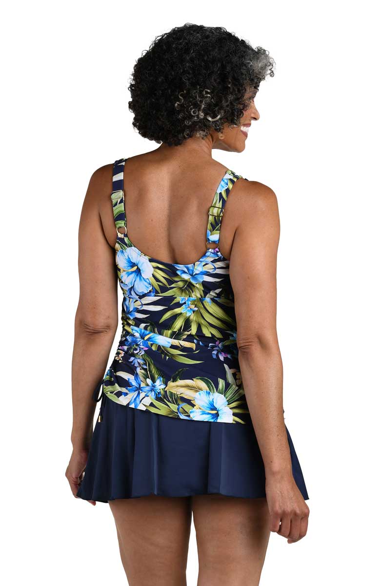 Maxine: One Piece Island Serenity Adjustable Tank Swimdress